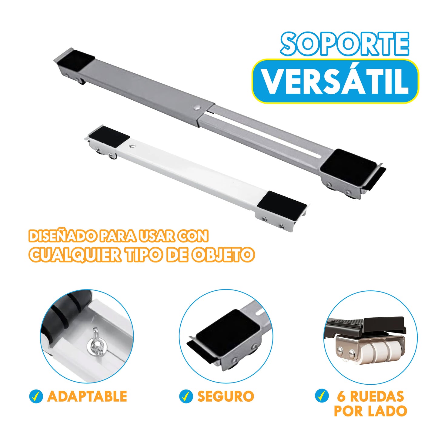 PACK DE SOPORTES LINEALES "MOVIFLEX" PARA ELECTRODOMÉSTICOS